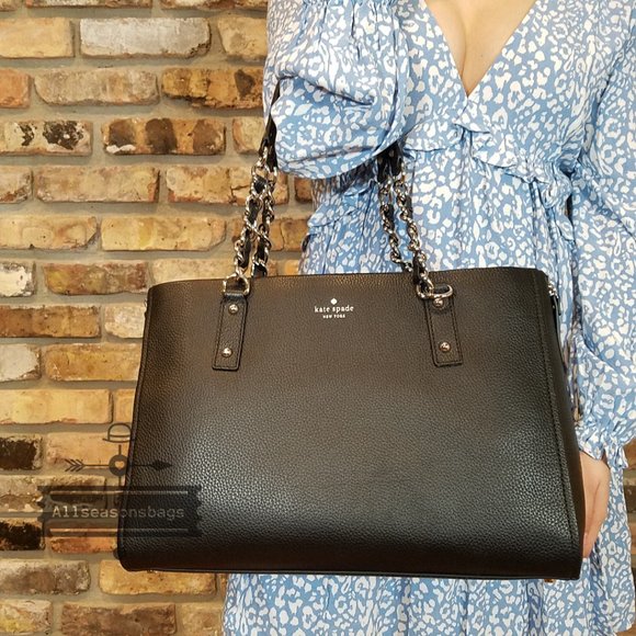 KATE SPADE Andee Leather Cobble Hill Tote Black - Picture 13 of 14